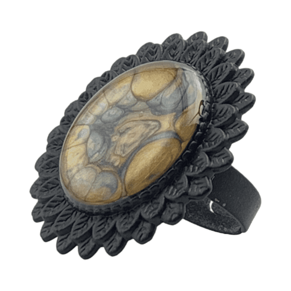 Anillo Devorador de Sueños, pintado a mano - Imagen 5