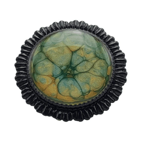 Anillo Ecos de la mente, pintado a mano