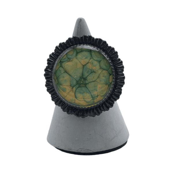 Anillo Ecos de la mente, pintado a mano - Imagen 3