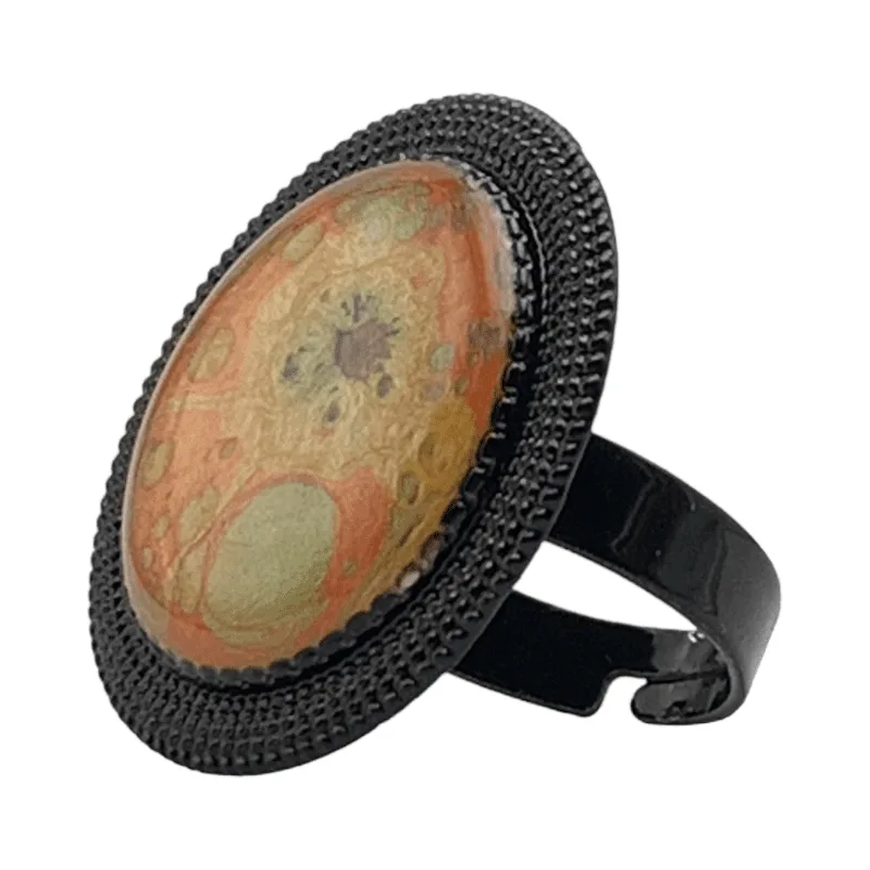 Anillo Laberinto de creatividad, pintado a mano - Imagen 4