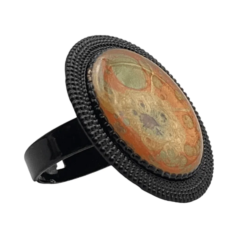 Anillo Laberinto de creatividad, pintado a mano - Imagen 3