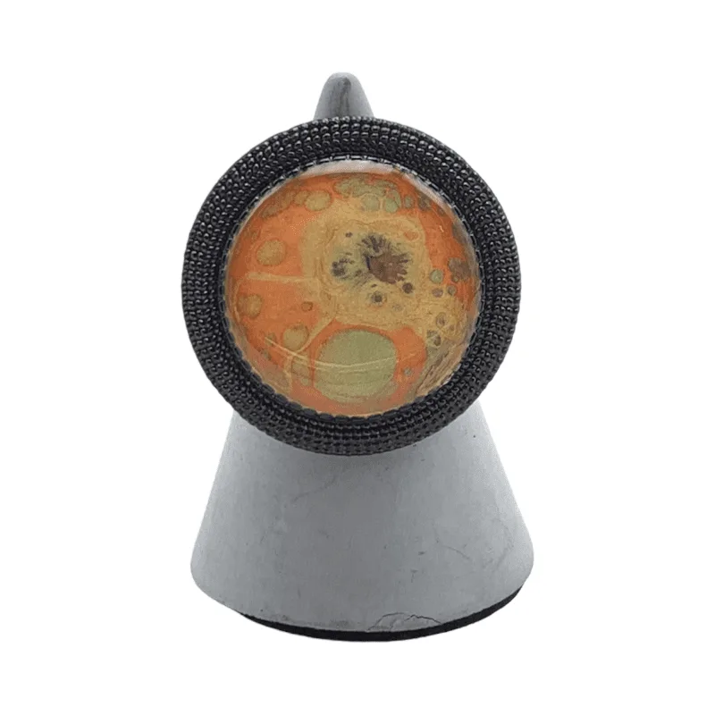 Anillo Laberinto de creatividad, pintado a mano - Imagen 2