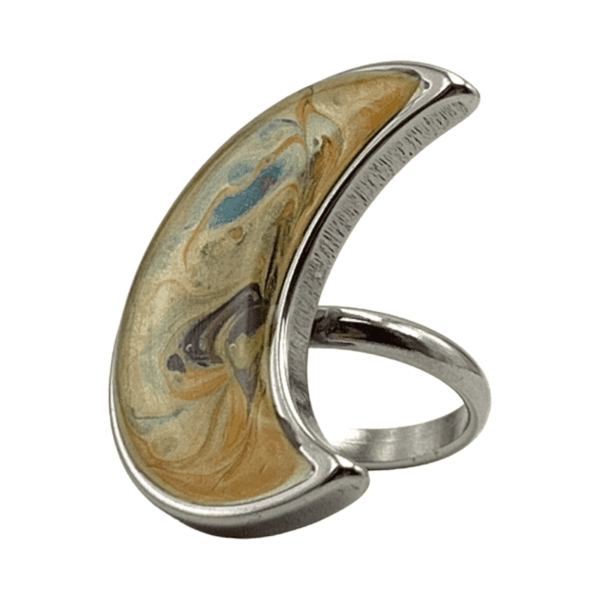 Anillo Realidad paralela, pintado a mano - Imagen 2