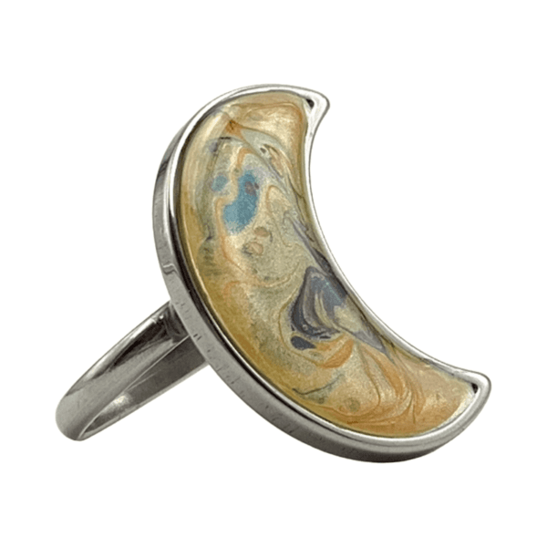 Anillo Realidad paralela, pintado a mano - Imagen 3