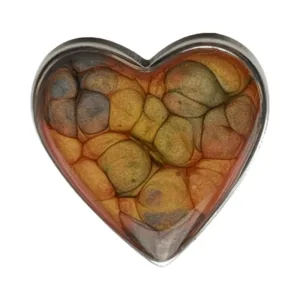 Anillo Una tarde de otoño en el parque, pintado a mano