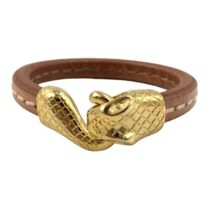 Pulsera para hombre El beso de la serpiente, hecha a mano