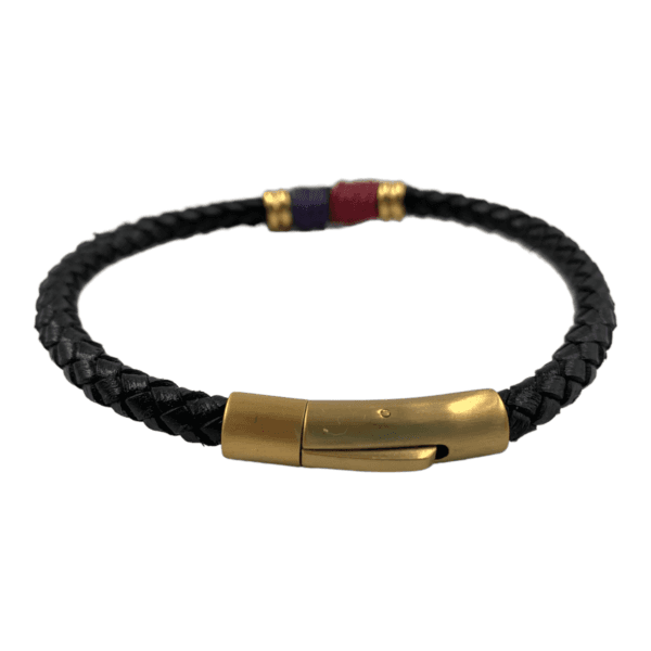 Pulsera para hombre Elegancia bicolor, hecha a mano - Imagen 2
