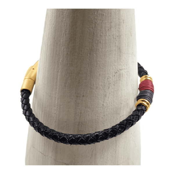 Pulsera para hombre Elegancia bicolor, hecha a mano - Imagen 3
