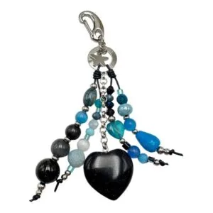 Cuelgabolsos Luna sobre las olas, hecho a mano