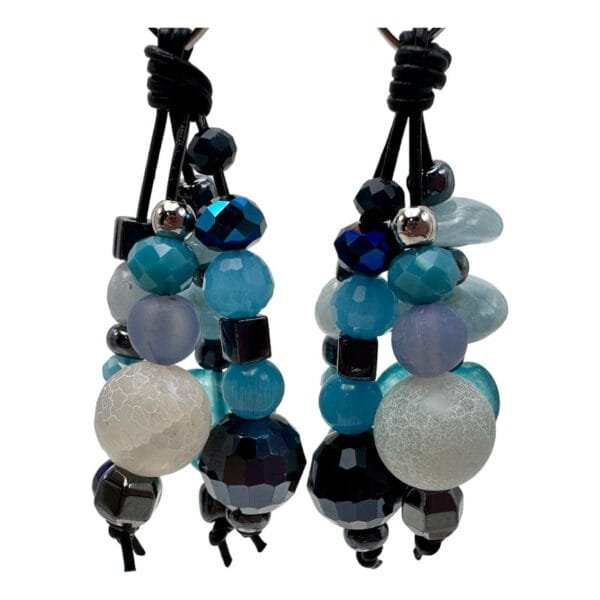 Pendientes originales hechos a mano. El mundo de Lúa, complementos artesanales con diseños exclusivos y únicos, pintados a mano