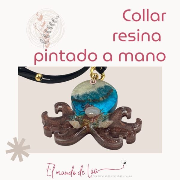 Pack de Collares de Resina Hechos y Pintados a Mano