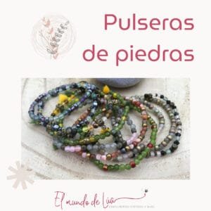 Pack de Pulseras de Piedras Mini para Mujer