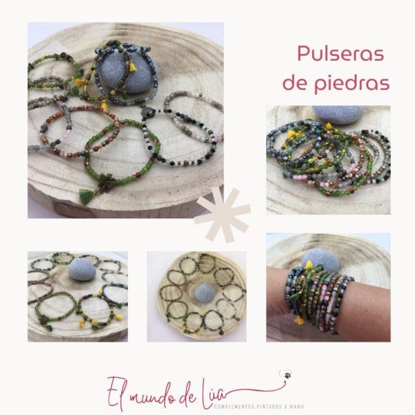 Pack de Pulseras de Piedras Mini para Mujer - Imagen 2