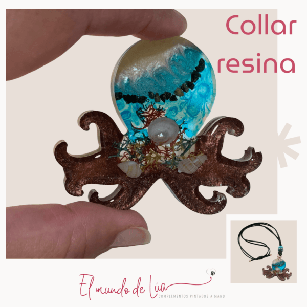 Pack de Collares de Resina Hechos y Pintados a Mano - Imagen 3